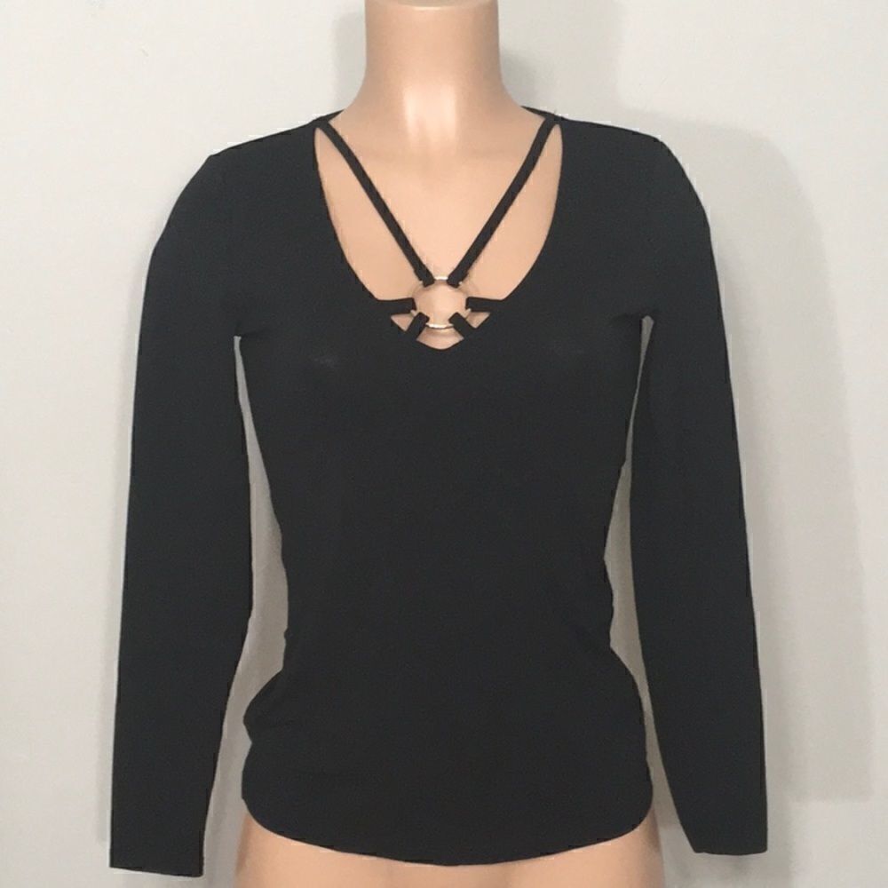Boston Proper v-neck long sleeves t-shirt. XS runs big. NWOT